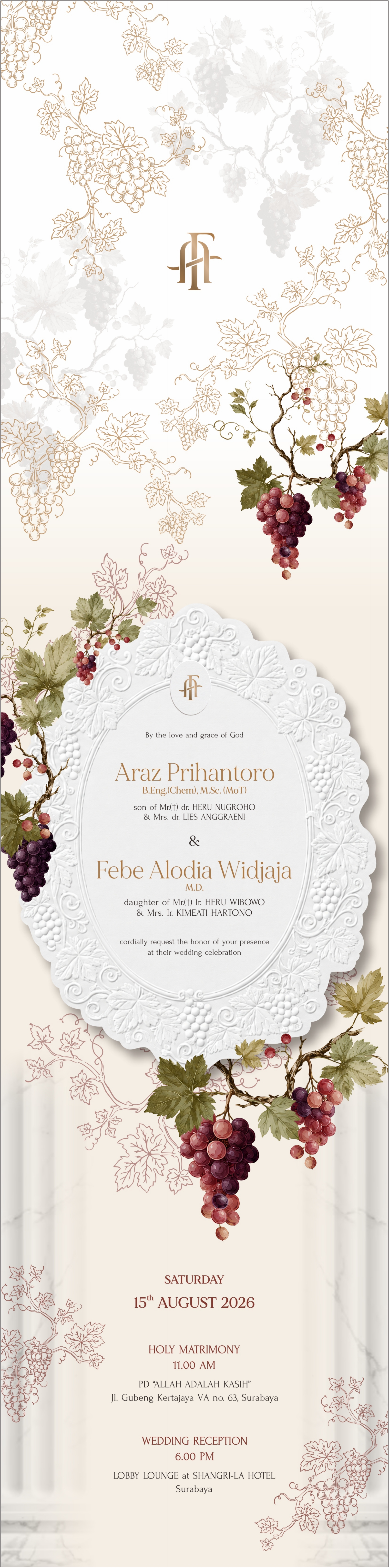 Araz & Febe Wedding Invitation